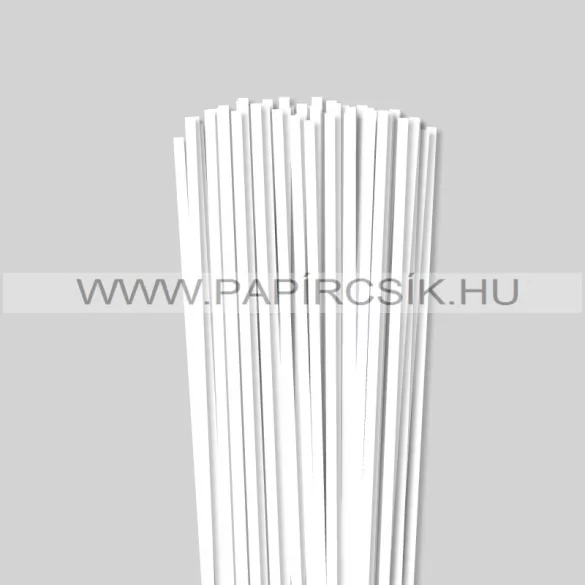 Weiß (Schneeweiß), 5mm Quilling Papierstreifen (100 Stück, 49 cm)