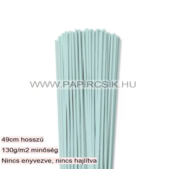 Hellblau, 3mm Quilling Papierstreifen (100 Stück, 49 cm)