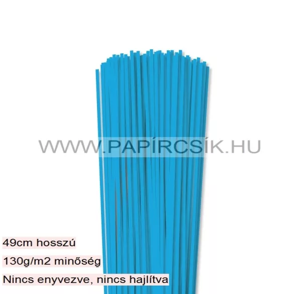 Pazifik-Blau, 3mm Quilling Papierstreifen (100 Stück, 49 cm)