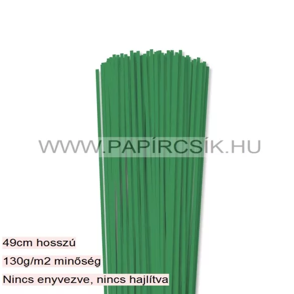 Moosgrün, 3mm Quilling Papierstreifen (100 Stück, 49 cm)