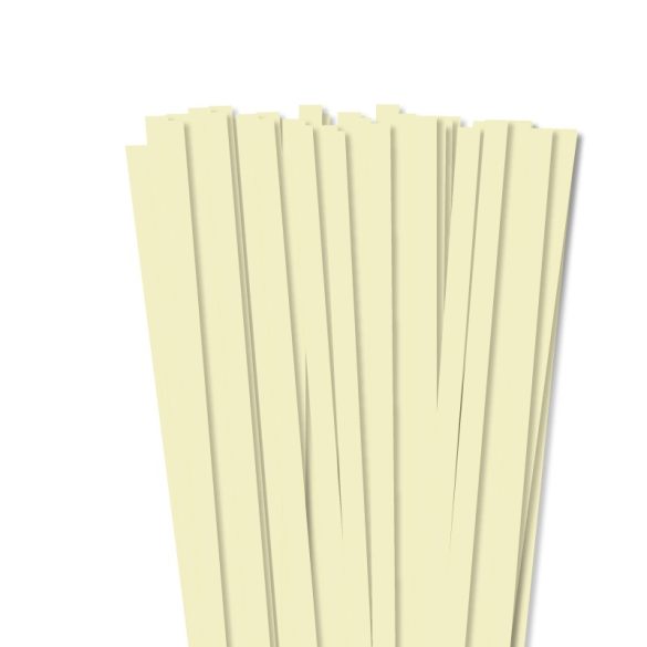 Vanille, 10mm Quilling Papierstreifen (50 Stück, 49 cm)