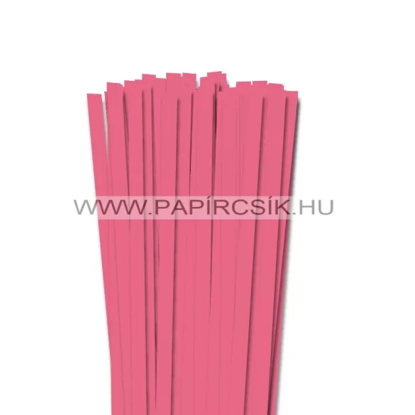 Közép rózsaszín, 10mm-es quilling papírcsík (50db, 49cm)