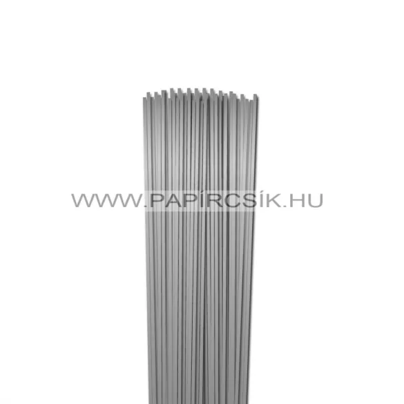 Silber (Lux.), 3mm Quilling Papierstreifen (100 Stück, 50 cm)