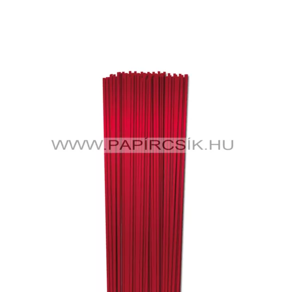 Rot (Metallisch), 3mm Quilling Papierstreifen (100 Stück, 49 cm)