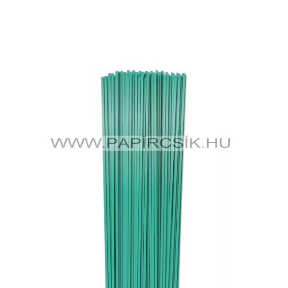 Minzgrün (Metallisch), 3mm Quilling Papierstreifen (100 Stück, 49 cm)
