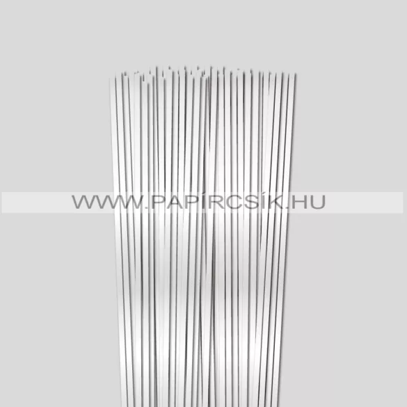 Weiß METAL, 5mm Quilling Papierstreifen (100 Stück, 49 cm)