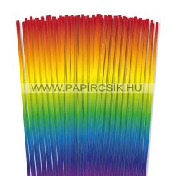 Regenbogen, 5mm Quilling Papierstreifen (100 Stück, 49 cm)