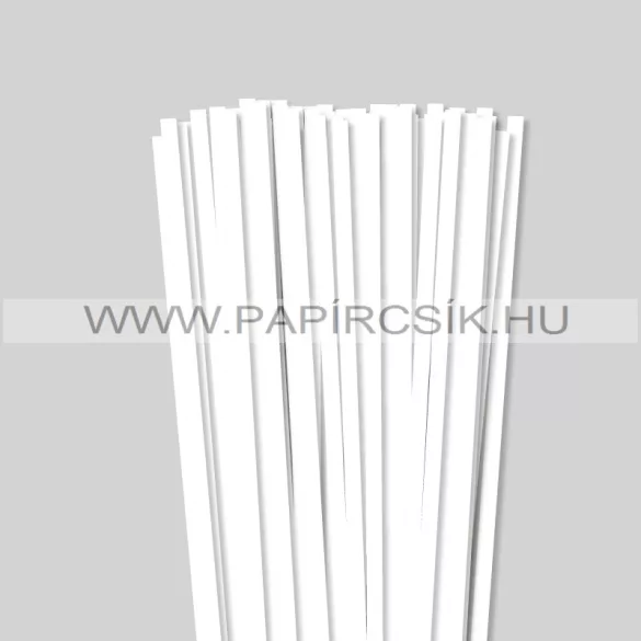 Perlweiß (Weißgrau), 7mm Quilling Papierstreifen (80 Stück, 49 cm)