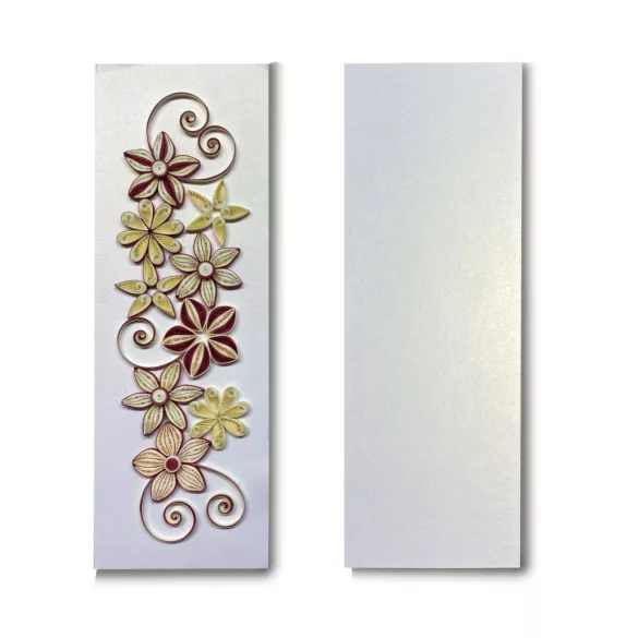Wandbild-Rohling zum Dekorieren, CREMEFARBEN-METALLIC (2 Stk., 11 cm x 32 cm)