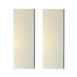 Wandbild-Rohling zum Dekorieren, CREMEFARBEN-METALLIC (2 Stk., 11 cm x 32 cm)
