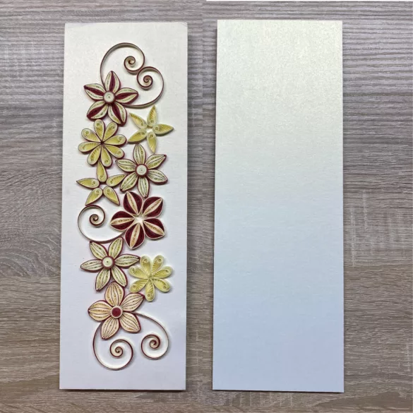 Wandbild-Rohling zum Dekorieren, CREMEFARBEN-METALLIC (2 Stk., 11 cm x 32 cm)