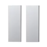 Wandbild-Rohling zum Dekorieren, SILBER METALLIC (2 Stk., 11 cm x 32 cm)