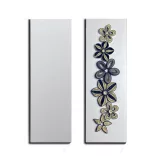 Wandbild-Rohling zum Dekorieren, MATTWEISS (2 Stk., 11 cm x 32 cm)