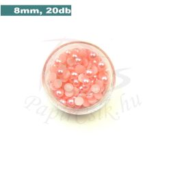 Kunststoff-Halbkugelperle, rosa (8mm, 20 Stück)