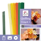   Blumen 1. - Quilling Muster (220 Stück Streifen und Beschreibung mit Bilder)