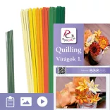 Blumen 1. - Quilling Muster (220 Stück Streifen und Beschreibung mit Bilder)