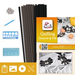   Fledermaus und Spinne - Quilling Muster (160 Stück Streifen, Beschreibung, Werkzeuge)