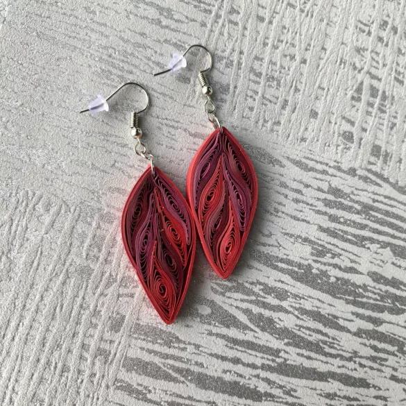 Ohrringe 3 – Quilling-Muster (100 Streifen, Ohrringteile 20 Stück/10 Paar pro Muster,  Beschreibung,  Werkzeuge)