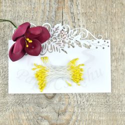 Blumen Lätzchen (gelb, 3mm, 50Stück)