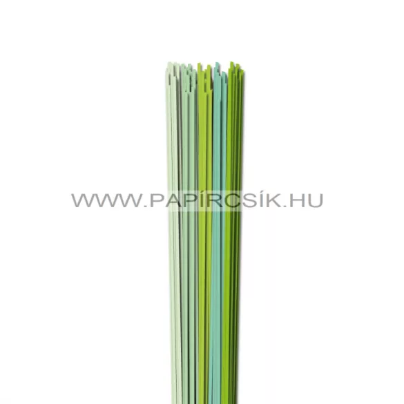 Hellgrün Farbton, 2mm Quilling Papierstreifen (5x20, 49 cm)