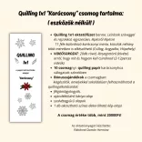 Quilling 1x1 - Karácsony - TANFOLYAM és KEZDŐCSOMAG (ESZKÖZÖK NÉLKÜL) 11 féle mintával Angyalka, Csillag, Hópehely