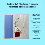 Quilling 1x1 - Karácsony - TANFOLYAM és KEZDŐCSOMAG 11 féle mintával (Alapanyagokkal és eszközökkel!) Angyalka, Csillag, Hópehely