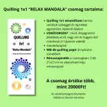 Quilling 1x1 - Relax Mandala - Tanfolyam Alapanyagokkal - XL csomag extra kiegészítőkkel, alapanyagokkal